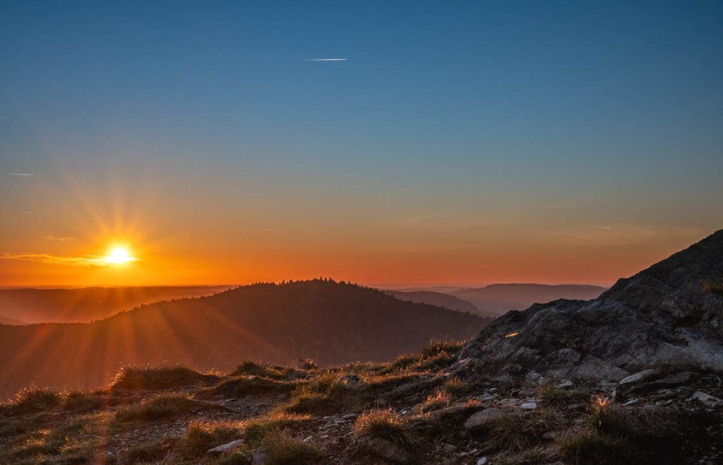 Sonnenuntergang Vogesen