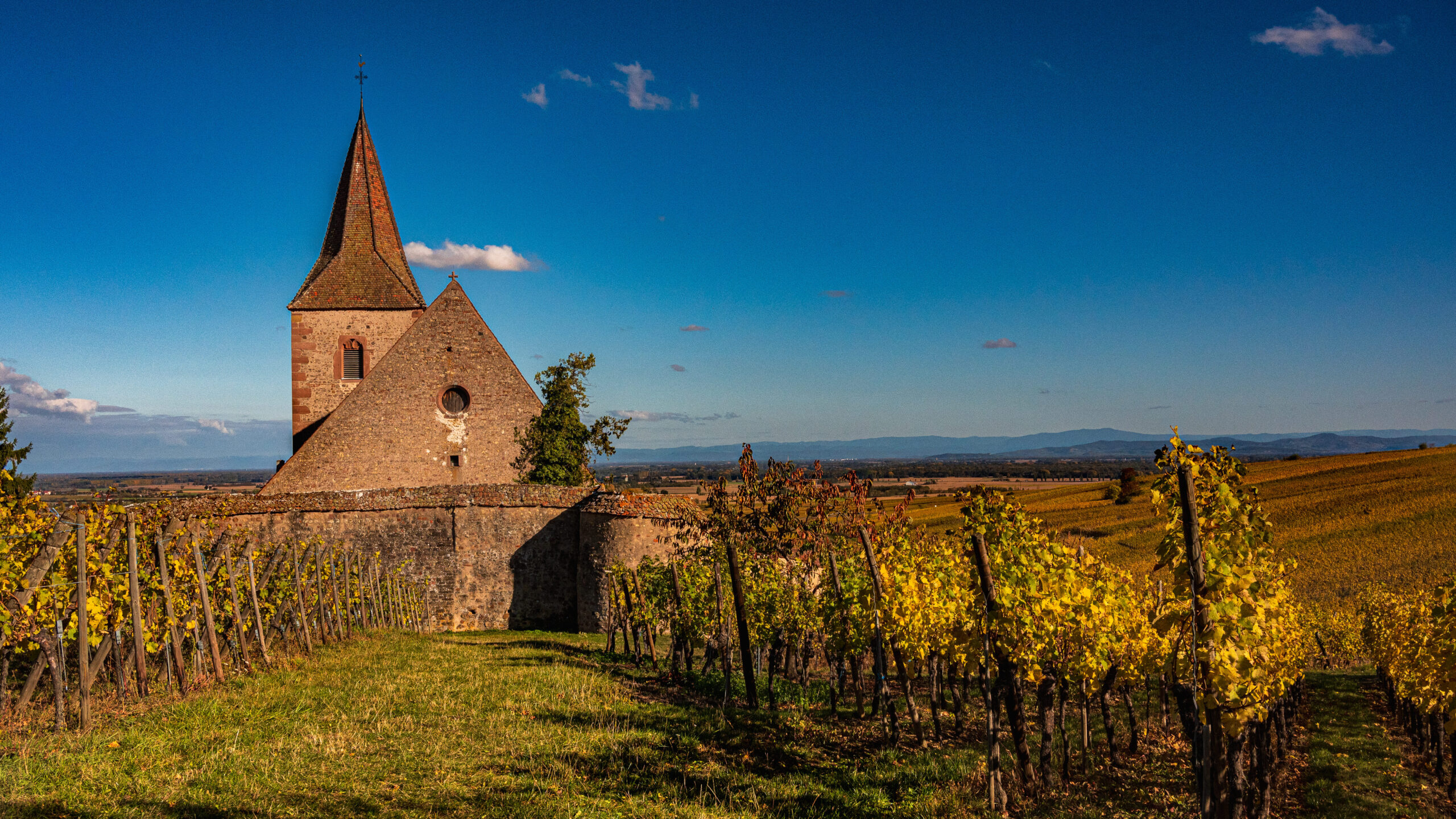 Kirche Saint-Jacques-le-Majeur in Hunawihr - Elsass