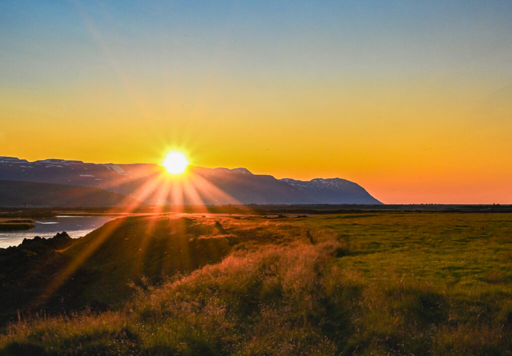 Laxá í Aðaldal - Wenn die Sonne untergeht....